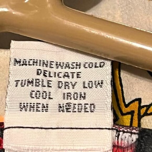 Vintage Quo Silk Nautical Shirt. Covered Buttons. Size M-XL. Dry Cleaned. WTC - Picture 6 of 6